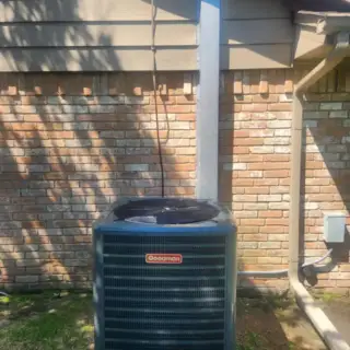 Goodman AC unit installed.